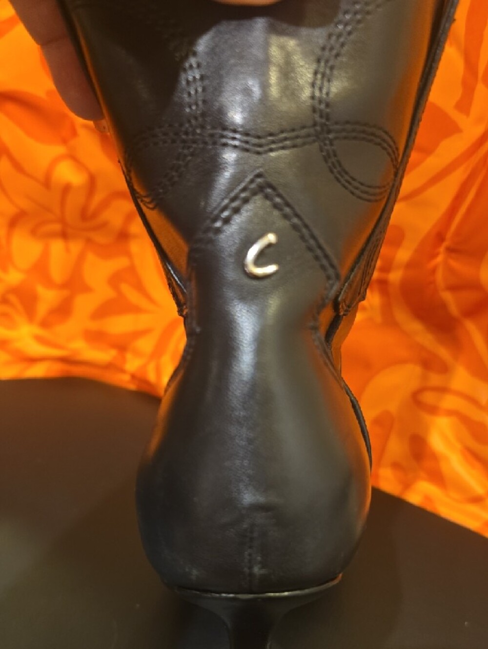 Circus by Sam Edelman Black Pointed-Toe Yolanda Metal Studded Western Booties - Picture 11 of 12